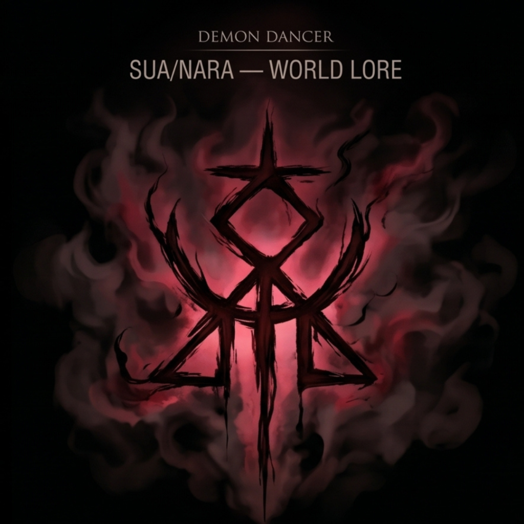 DEMON DANCER: SUA/NARA illustrated world lore, panel 1