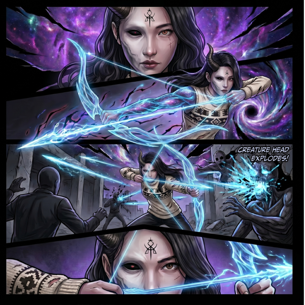 DEMON DANCER: SUA/NARA illustrated world lore, panel 17